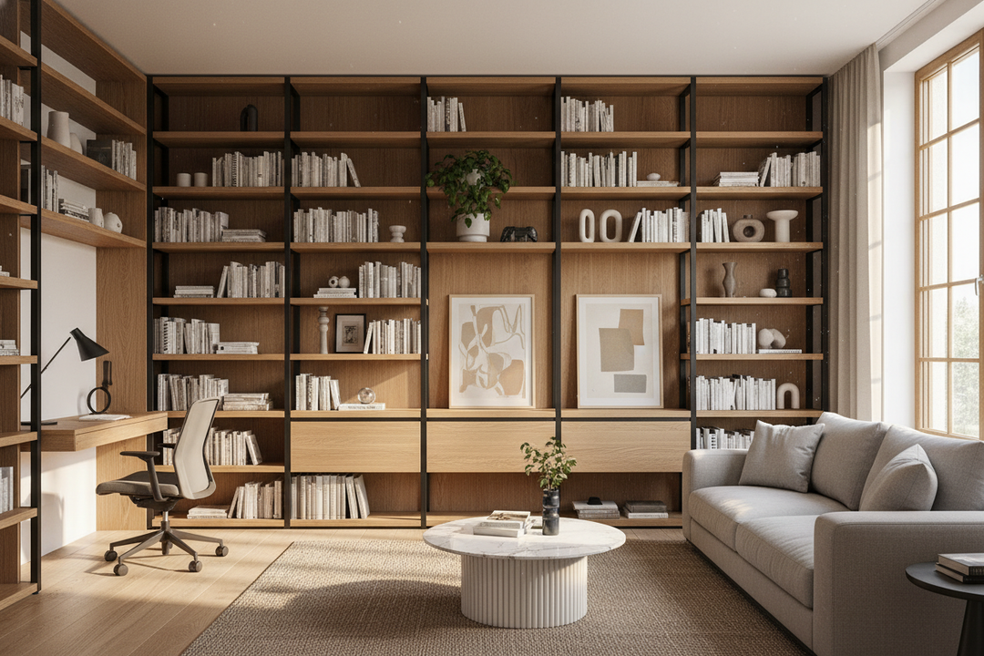 Why I Abandoned Fake Built-Ins for a Modular Bookcase Wall System