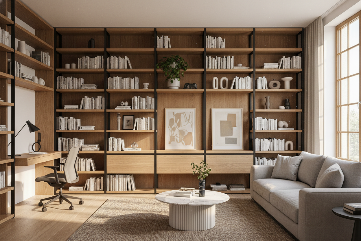 Why I Abandoned Fake Built-Ins for a Modular Bookcase Wall System
