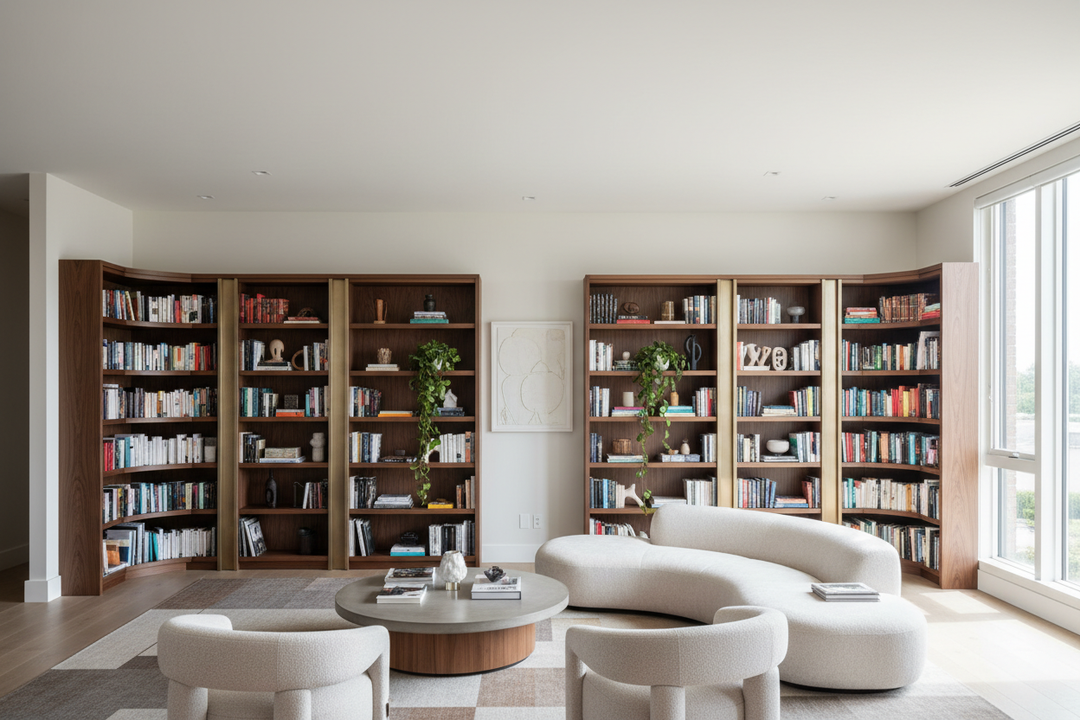 Why Putting a Bookcase in Living Room Corners Ruins Your Layout