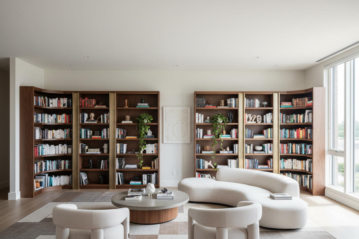 Why Putting a Bookcase in Living Room Corners Ruins Your Layout