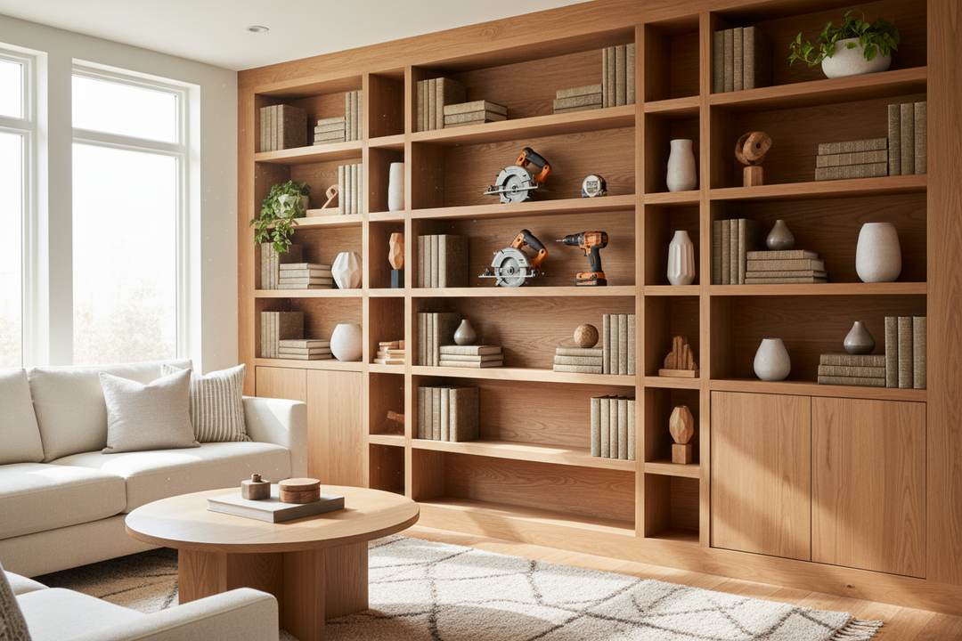 The Only 3 Tools You Actually Need to Make Bookshelves