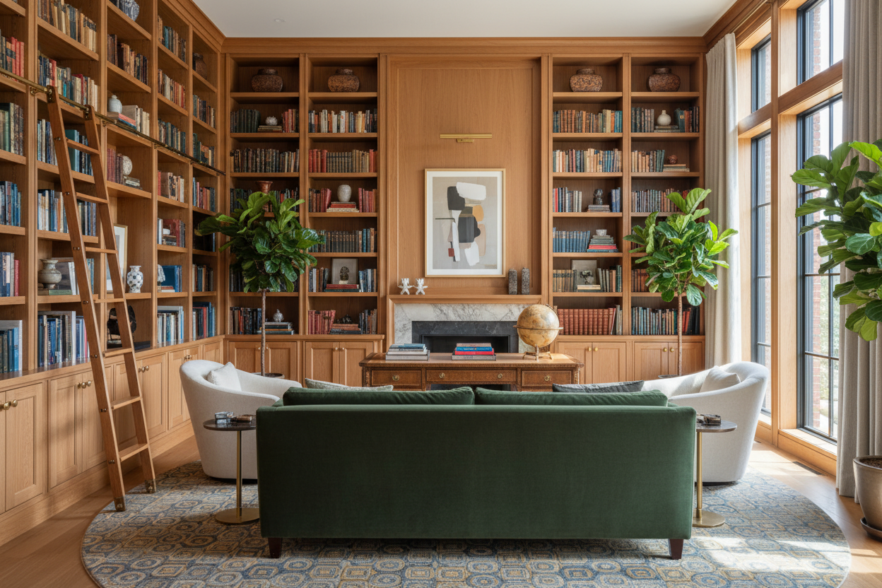 Why a Dedicated Library in Home Design Beats a Formal Dining Room