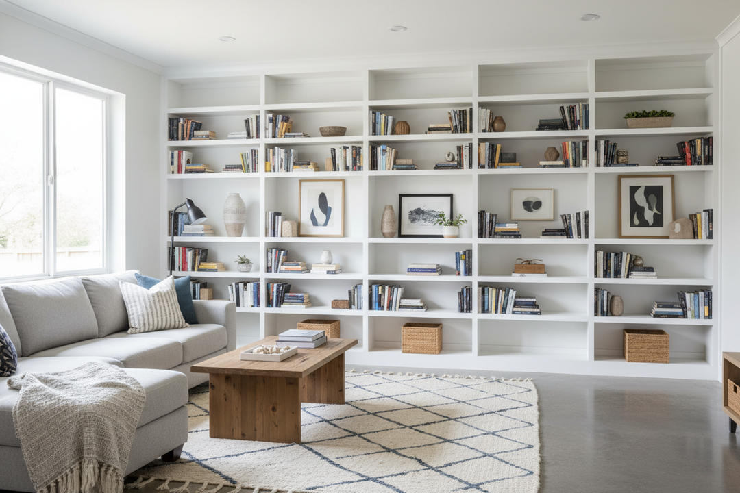 Why I Used a Built-In Bookshelf Kit Instead of Hiring a Pro