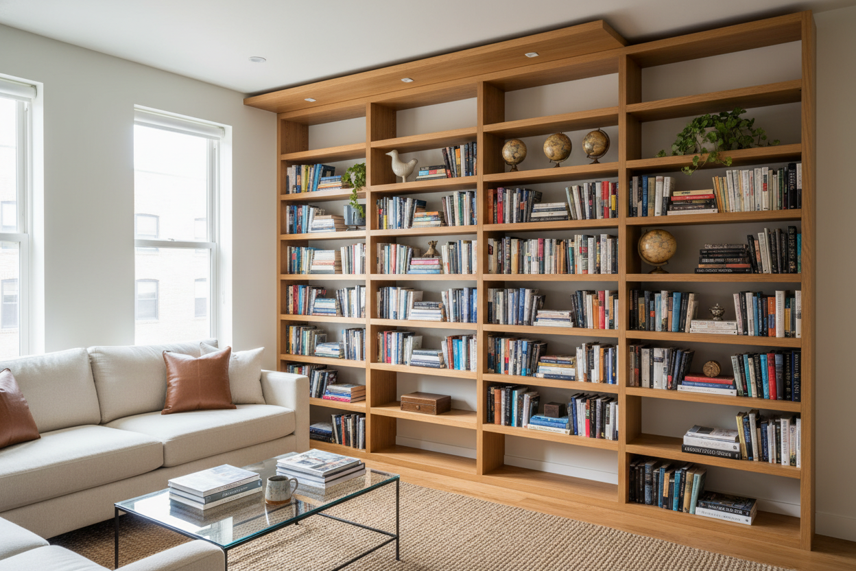 Your Room Is Crooked: How to Build a Custom Bookshelf Anyway
