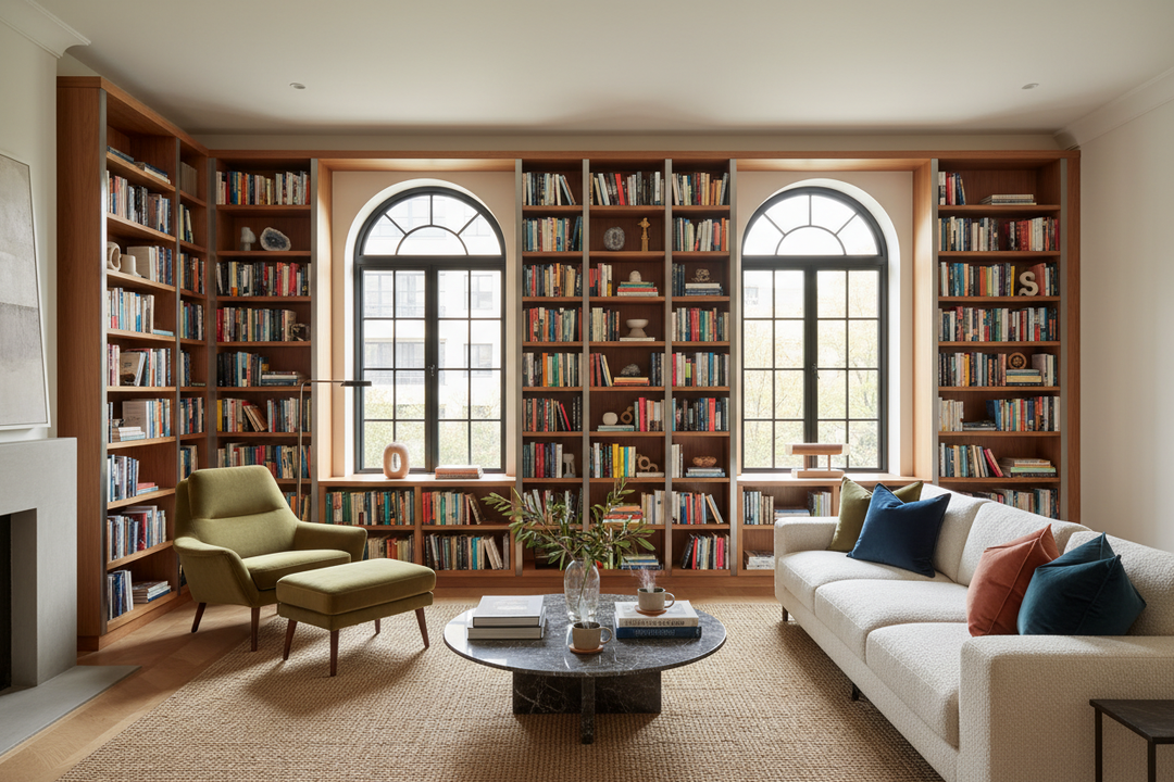 Can You Actually Have a Chic Living Room With Books?