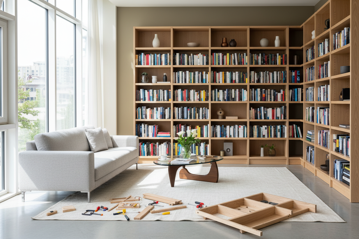 Why I Swapped Power Tools for a Build Your Own Bookcase Kit