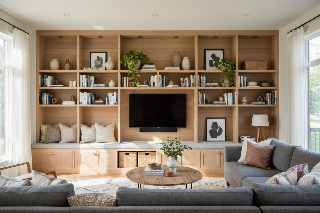 I Was Quoted $8K for a Built-In Shelf (What I Did Instead)