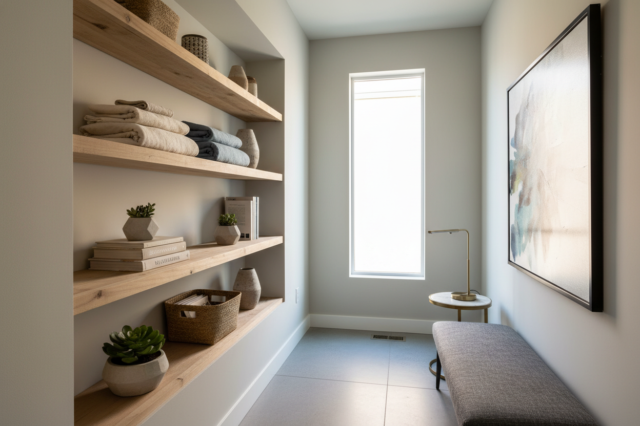 I Fixed My Awkward Hallway Niche With These Inside Wall Shelf Ideas