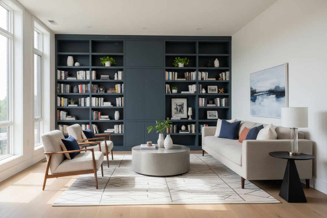 Your Built In Shelves Paint Ideas Are Making the Room Look Smaller