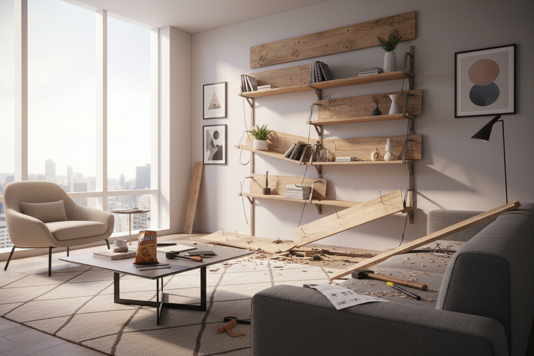 My First Shelves Woodworking Project Was a Complete Disaster