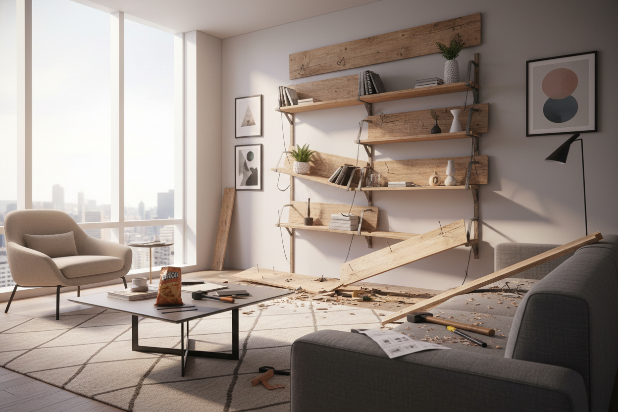 My First Shelves Woodworking Project Was a Complete Disaster
