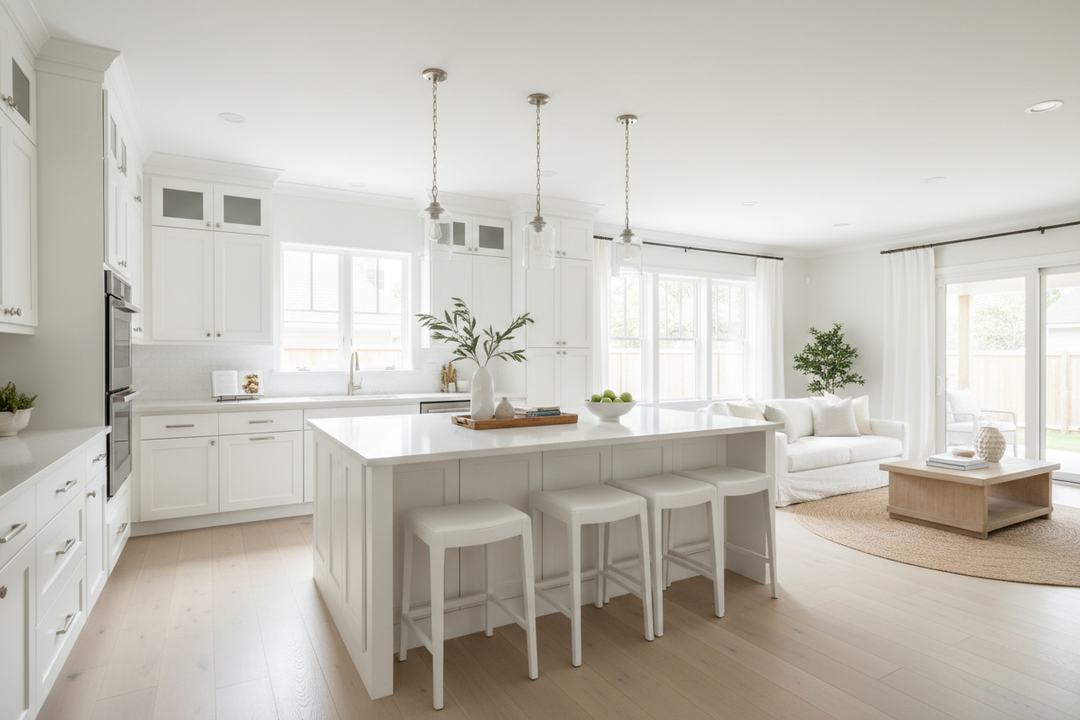 The Problem With Most White Kitchen Designs With Island Seating