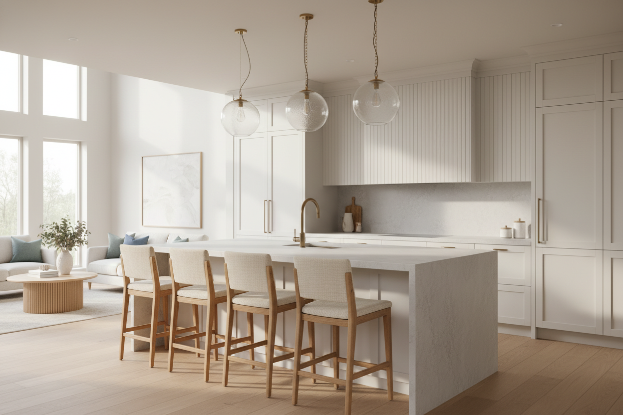 Why I Swapped to an Off White Kitchen Island With Seating