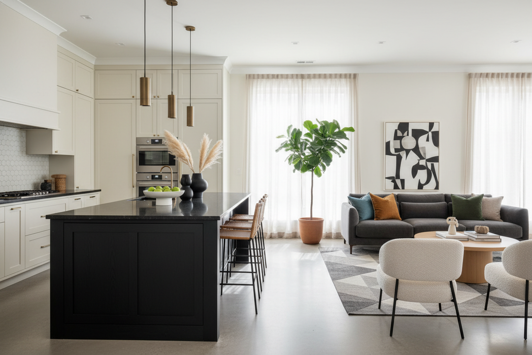 Will a Black Island in Kitchen Layouts Make the Room Too Dark?