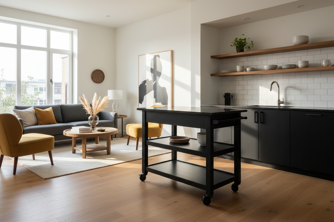 Stop Buying White: Why a Kitchen Island Cart (Black) Wins