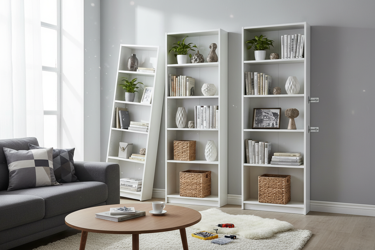 Why Your IKEA Tall Skinny Shelves Always Lean Forward (And How to Fix It)