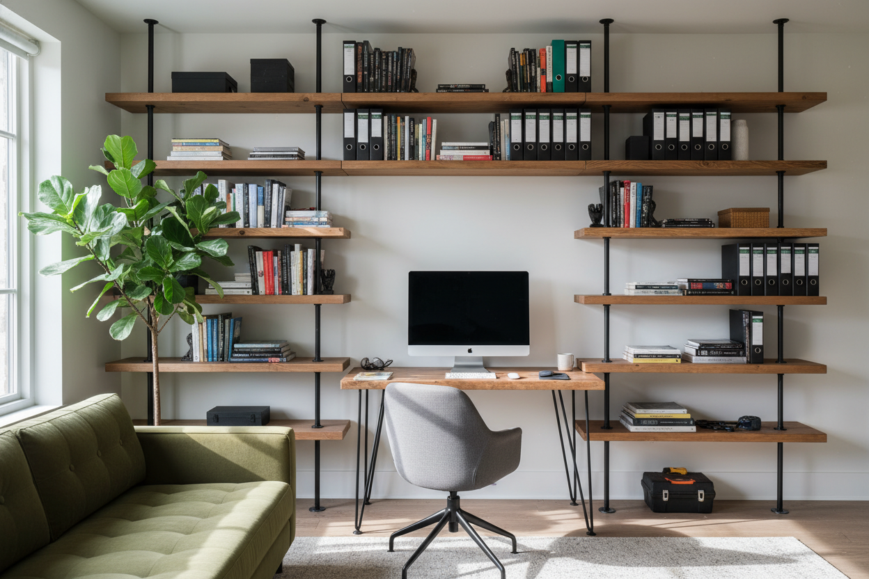 Why I Regret Building Permanent DIY Office Shelving