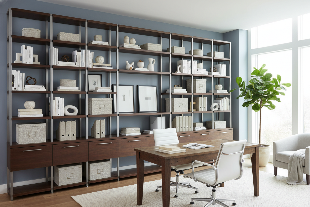 Stop Buying Filing Cabinets: Get a Modern Bookshelf for Office
