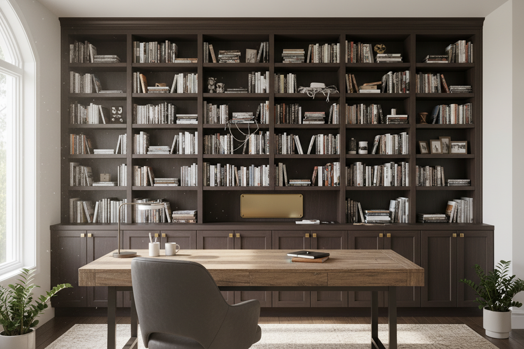 Open Shelving Is a Trap: Why You Need Office Bookshelves and Cabinets