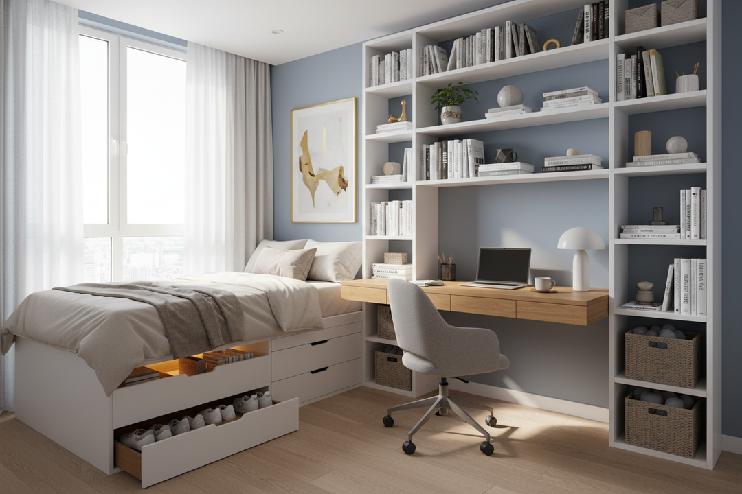 How a Bookcase and Desk Combo Fixed My 'Bedroom Cubicle'
