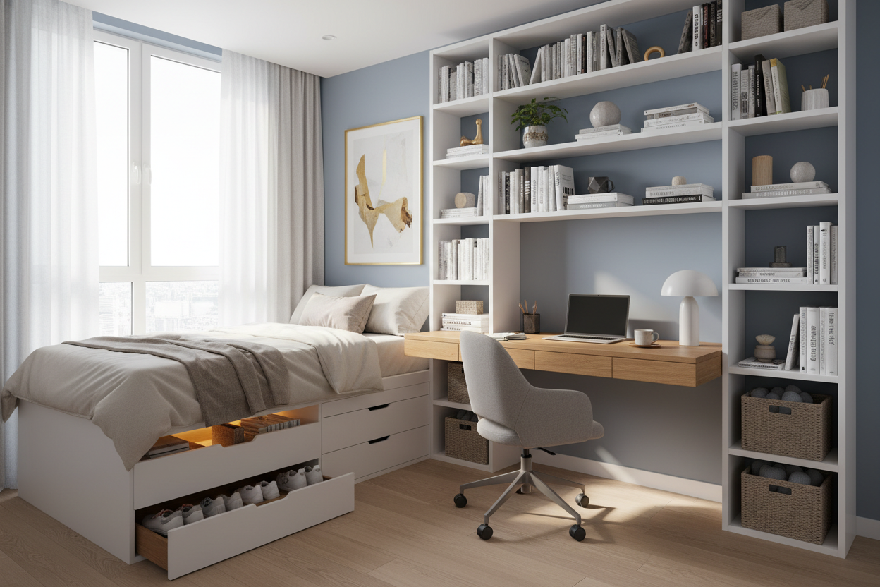 How a Bookcase and Desk Combo Fixed My 'Bedroom Cubicle'