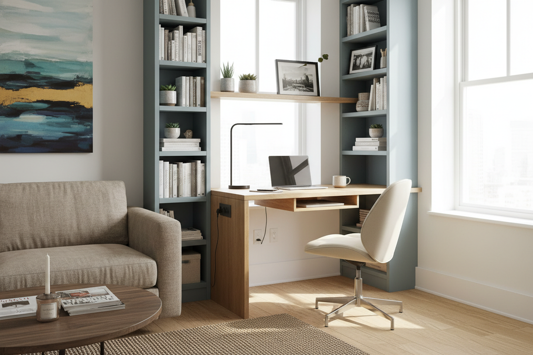 Your Dining Table Is a Terrible Office (Try a Small Bookcase Desk)