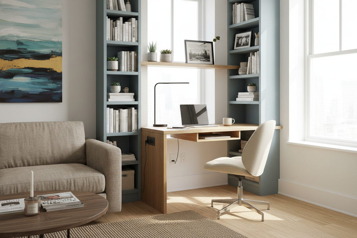 Your Dining Table Is a Terrible Office (Try a Small Bookcase Desk)