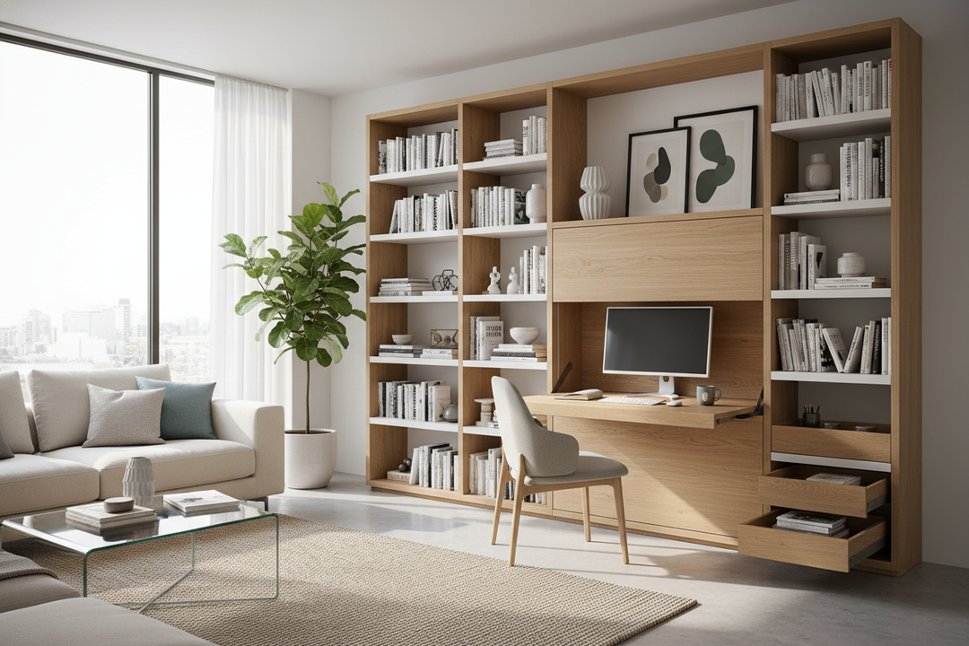 How a Bookcase With Hidden Desk Cured My WFH Burnout