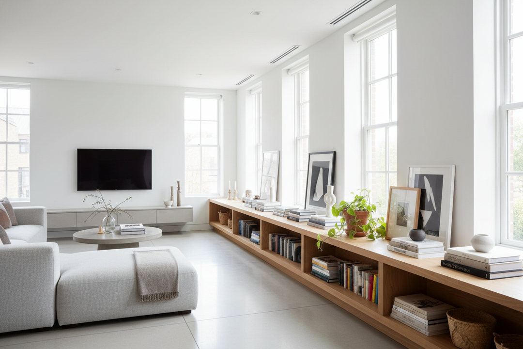Why I Traded My Giant Wall Unit for a Long and Low Bookcase