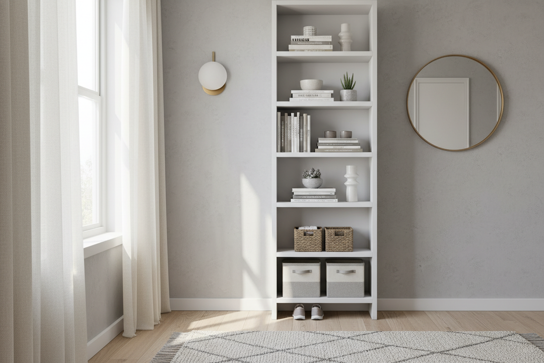 Your Hallway Doesn't Need a Console, It Needs a 2 Feet Wide Bookcase