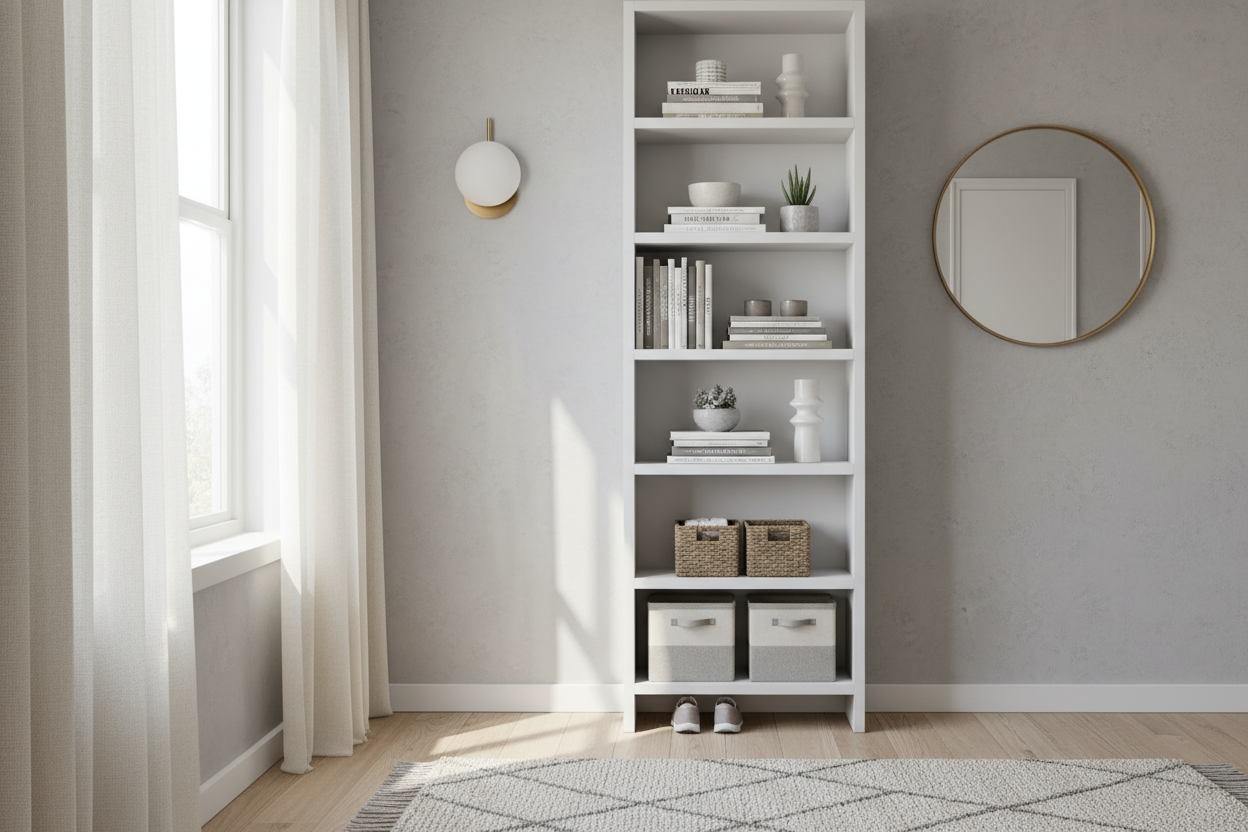 Your Hallway Doesn't Need a Console, It Needs a 2 Feet Wide Bookcase
