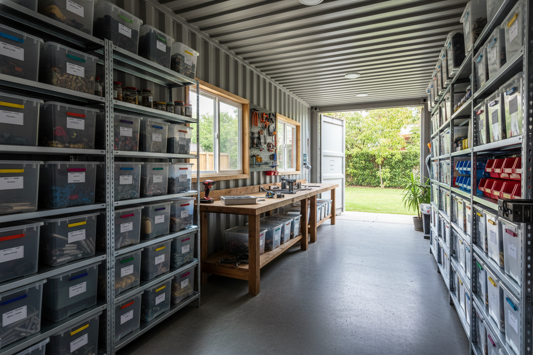 How I Built a Heavy-Duty Container Shelf (And Tossed My Garage Racks)
