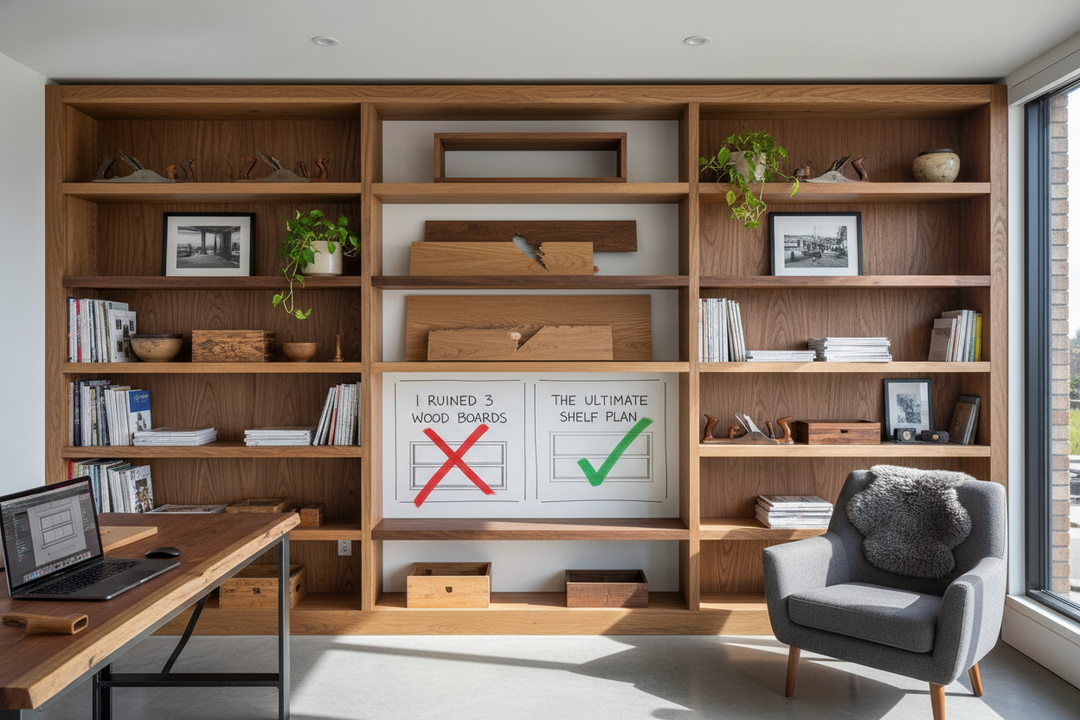 I Ruined 3 Wood Boards Before Finding a Shelf Plan That Actually Works