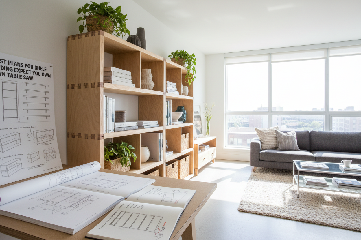 Most Plans for Shelf Building Expect You to Own a Table Saw