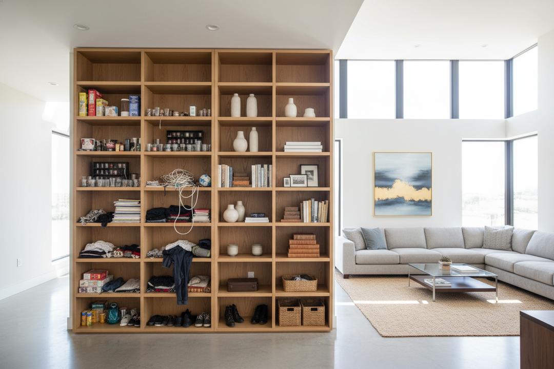 Why Most Open Shelf Storage Ideas Look Terrible in Real Homes