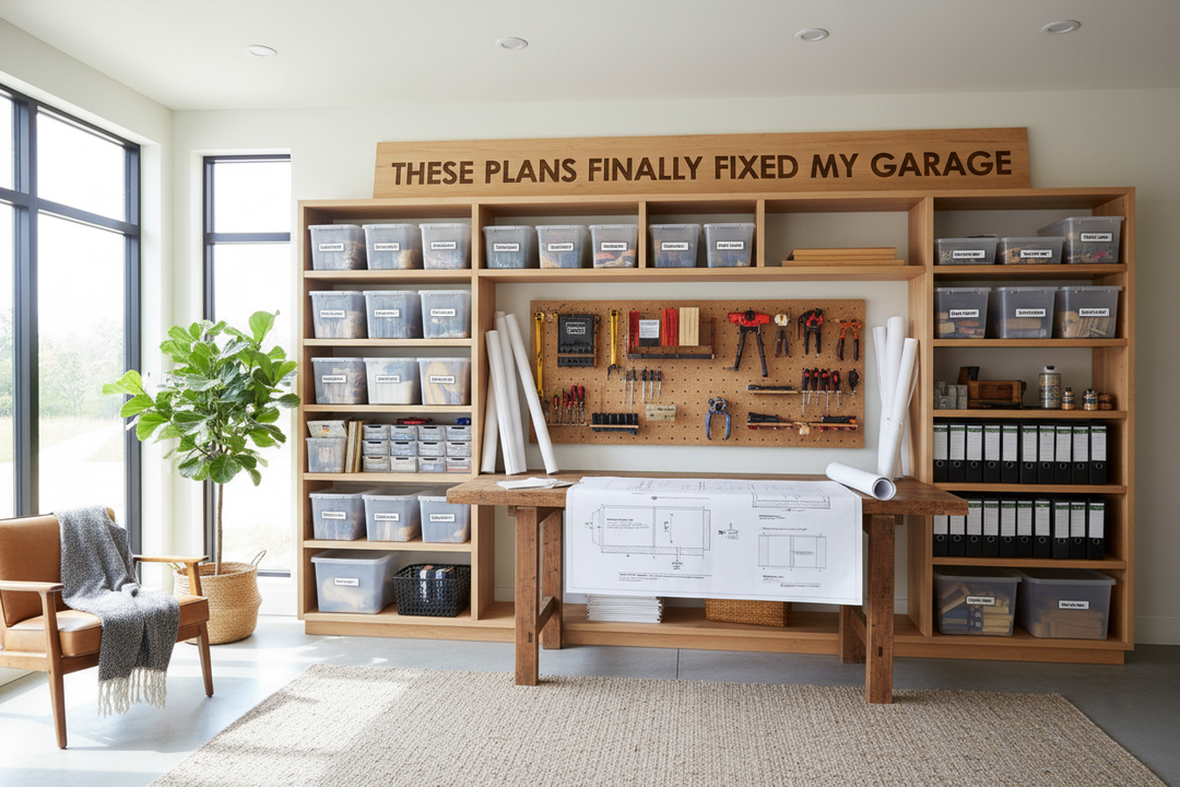 These Plans to Build Storage Shelves Finally Fixed My Garage