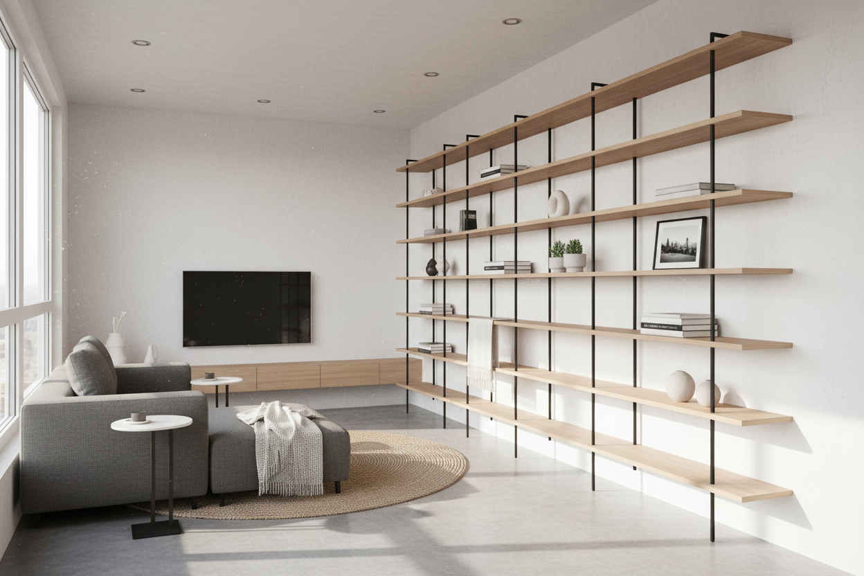 Are Living Room Shelves on Wall Better Than Bulky Bookcases?