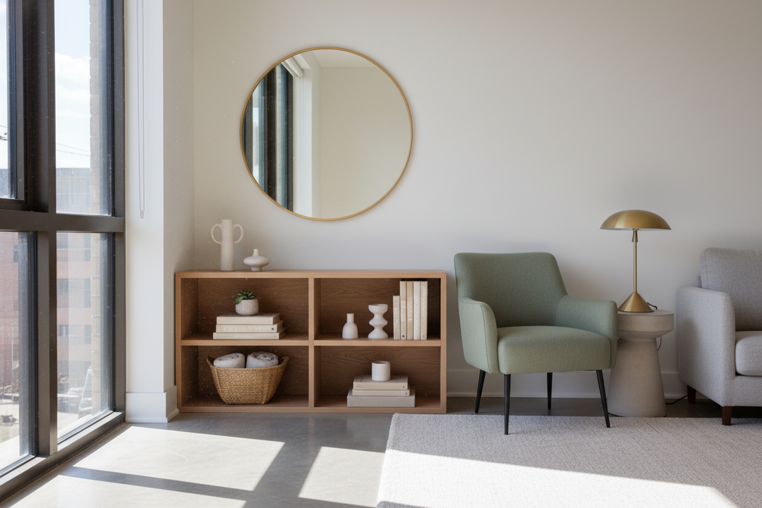 Your Awkward Empty Corner Needs a Short Shelf Floor Unit
