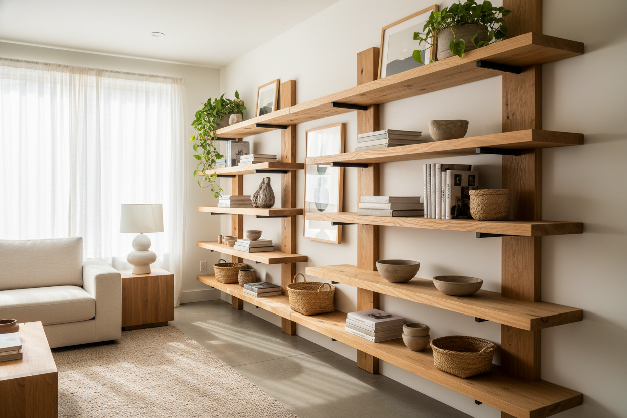 The Only DIY Living Room Shelf Method That Doesn't Look Cheap