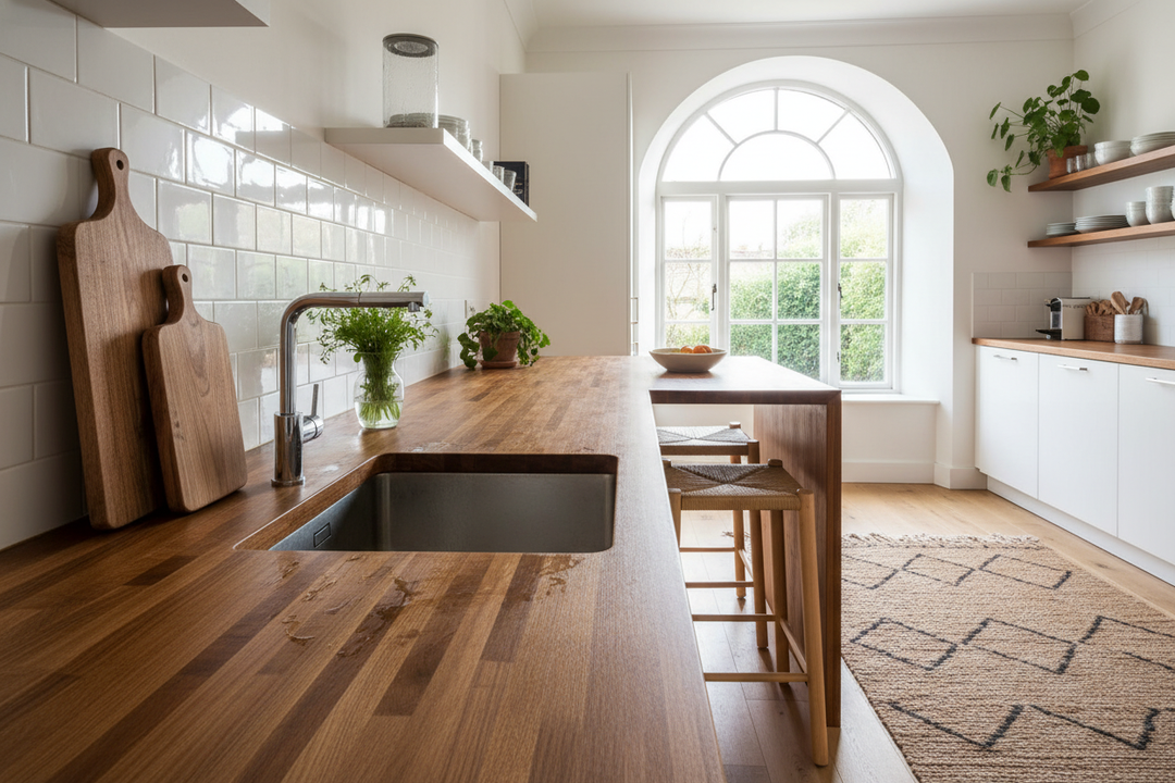 Why I Put a Wooden Kitchen Counter Next to My Sink (And Survived)