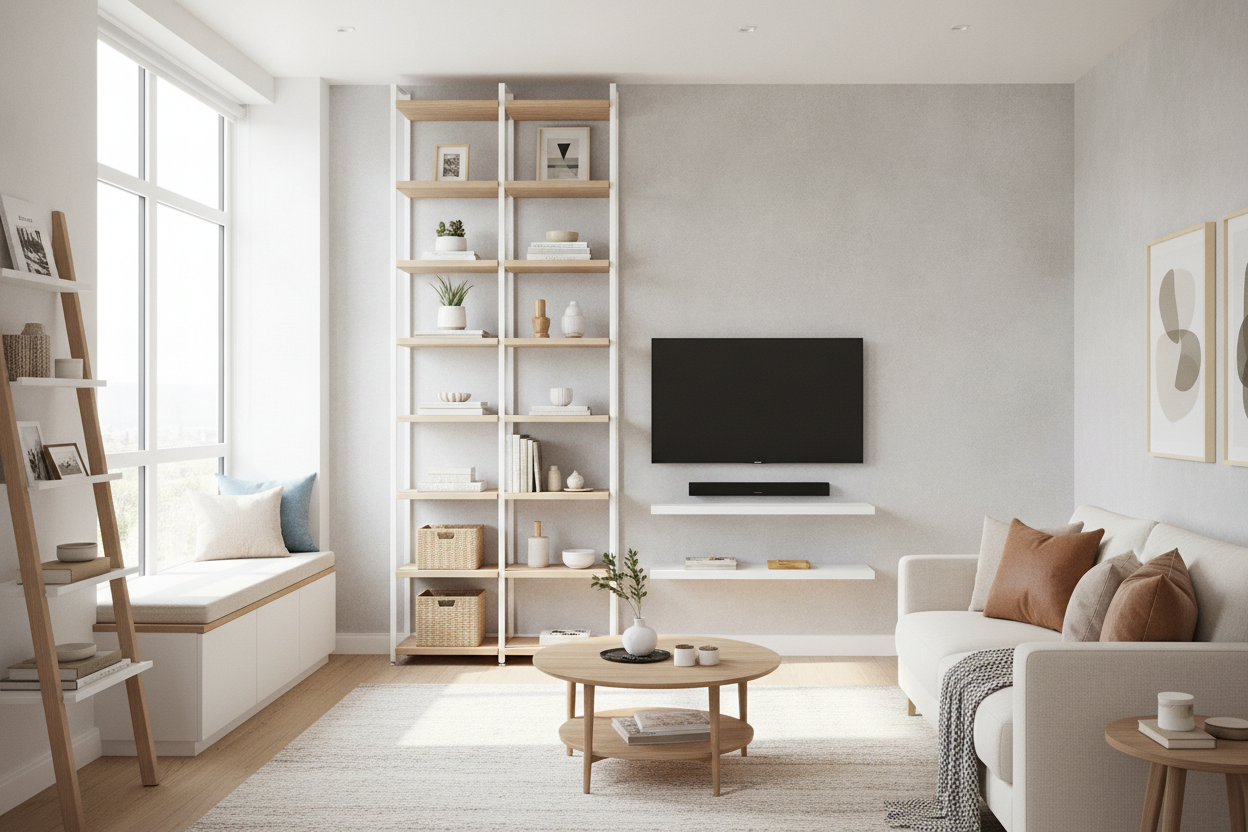 How to Buy Storage Shelving for Small Spaces (Without Choking the Room)