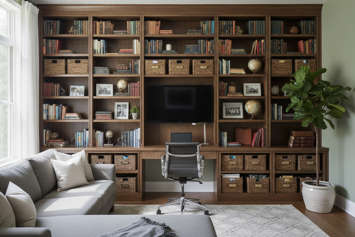 Stop Treating Den Shelves Like Living Room Displays