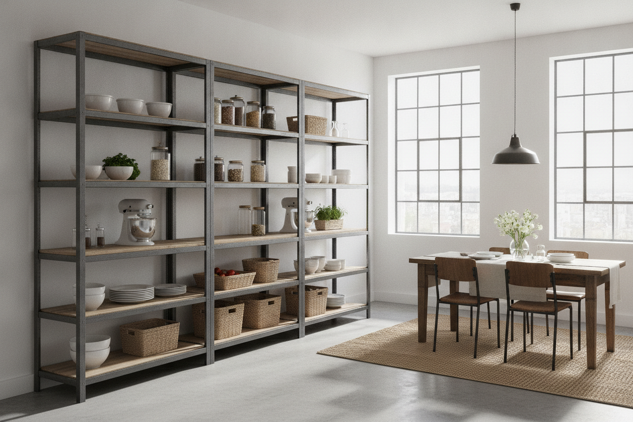 I Put a Metal Home Depot Shelf in My Kitchen (And Have Zero Regrets)