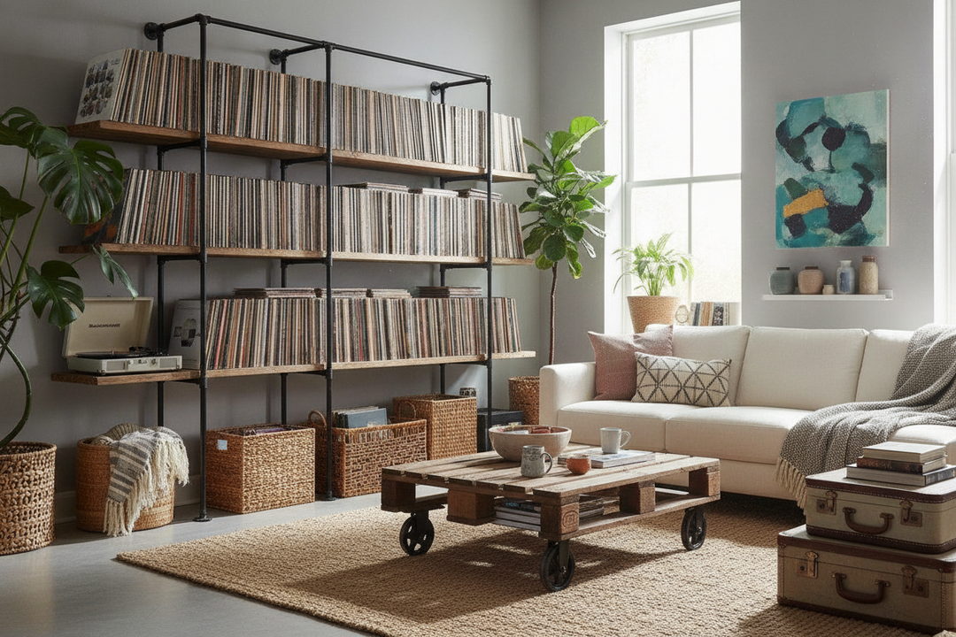 Your Bowing Bookcases Can't Hold Vinyl (Try Shelving at Home Depot)