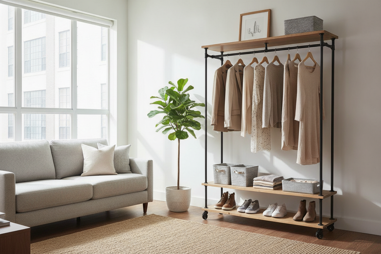I Survived a Zero-Closet Room With a Clothes Rack at Home Depot