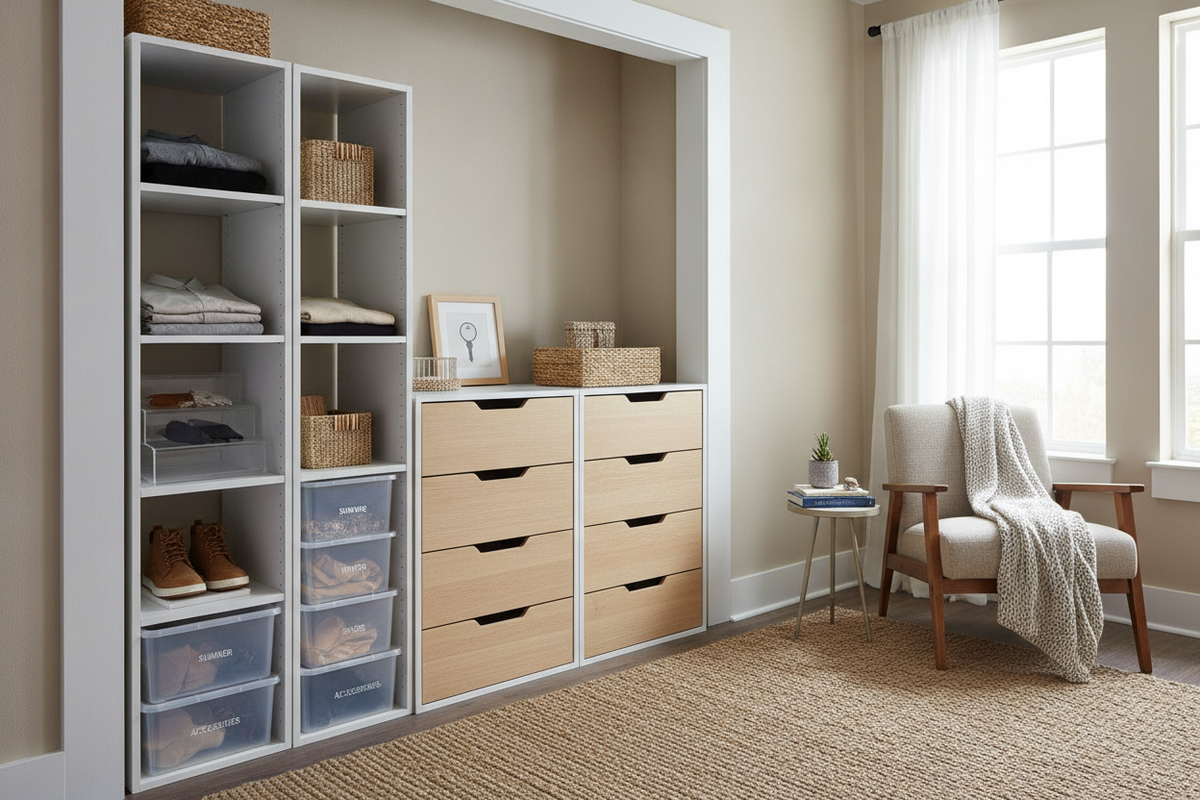 This Home Depot Closet Organizer With Drawers Saved My Security Deposit