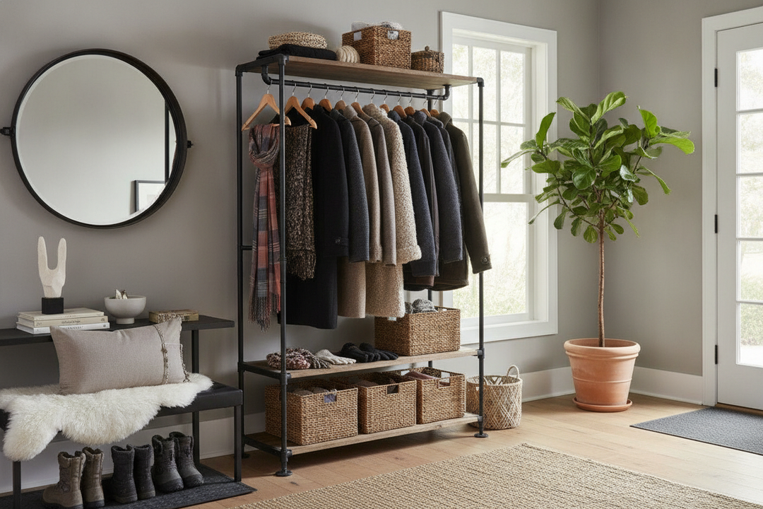 Why Your Entryway Needs the Industrial Rack Para Ropa Home Depot Sells