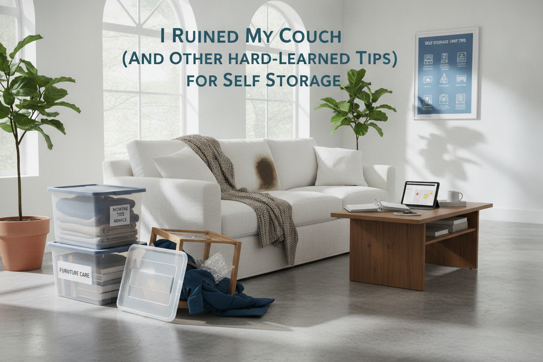 I Ruined My Couch (And Other Hard-Learned Tips for Self Storage)