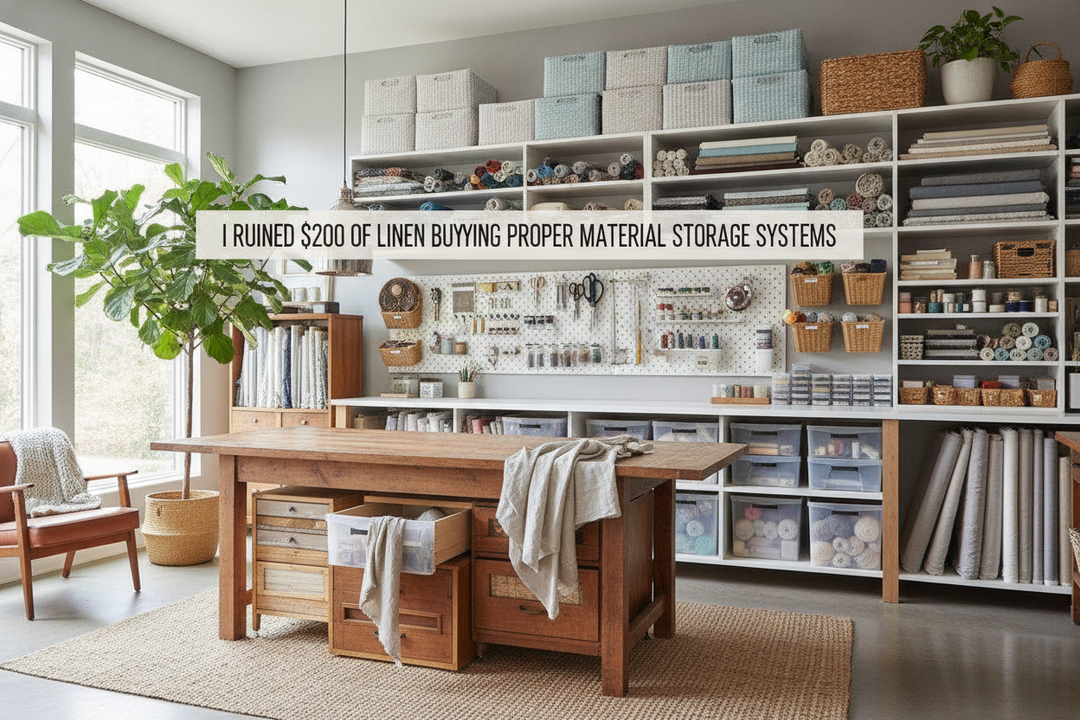 I Ruined $200 of Linen Before Buying Proper Material Storage Systems