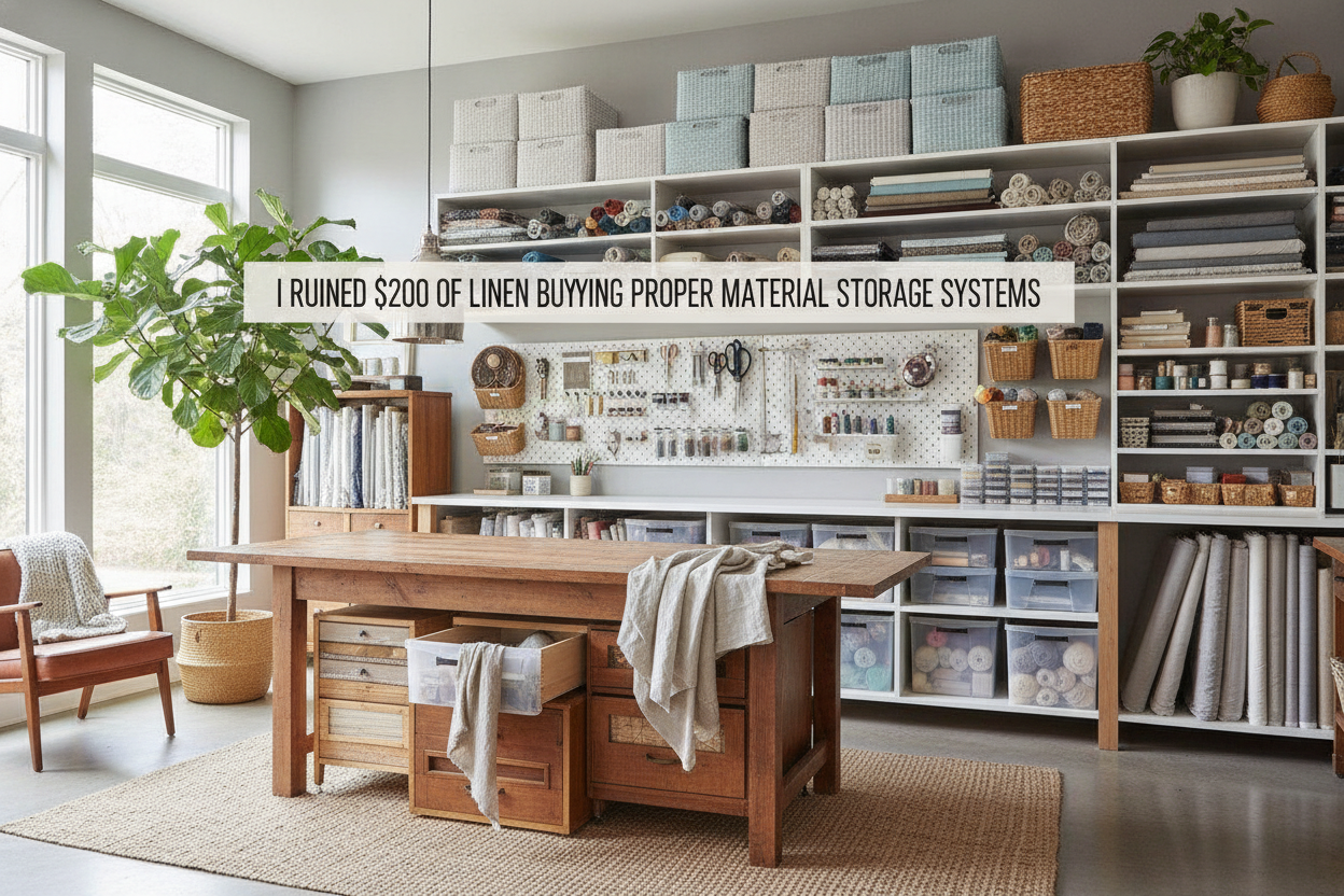 I Ruined $200 of Linen Before Buying Proper Material Storage Systems